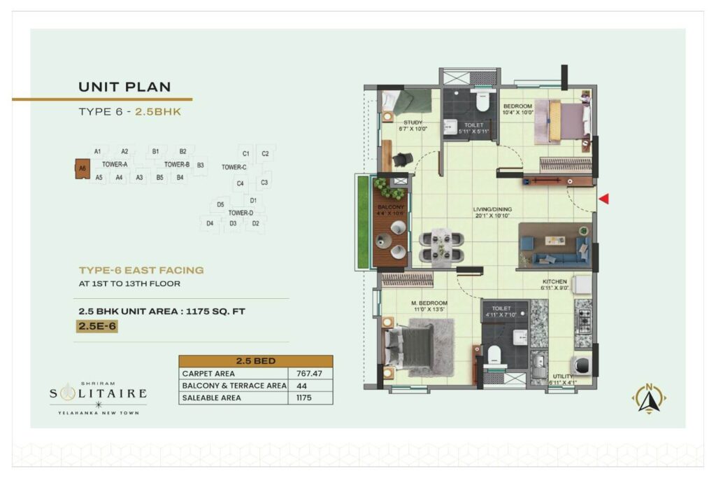 Shriram Solitaire Floor Plan6